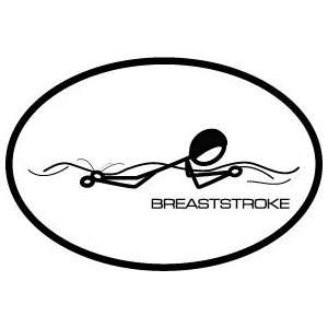  BaySix Breaststroke Stick Figure Decal