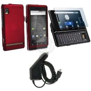   : For Verizon Motorola Droid A855 Red Case+Charger+Guard: Electronics
