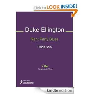 Rent Party Blues Sheet Music Duke Ellington, Johnny Hodges  