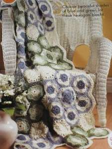 Seaside Rings Annies Scrap Crochet Afghan Pattern Leaflet  