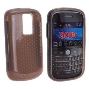   Gray Skin Gel Snap on Case Cover for Blackberry Bold 9000 Electronics