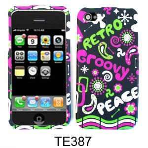  CELL PHONE CASE COVER FOR APPLE IPHONE 4 RETRO GROOVY 