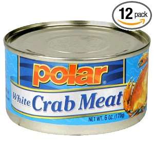 MW Polar White Crab Meat, 6 Ounce Cans Grocery & Gourmet Food