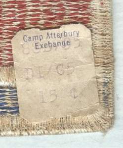 Original WW 2 US Army 69th Infantry Division Patch Original Price Tag 