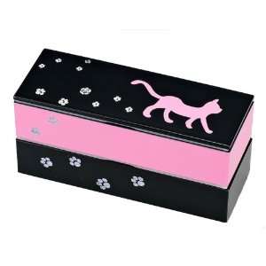 Japanese Pink Fashion Cat 2 Tiered Bento Box 50488 