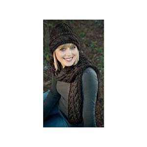   Big Cables Hat & Scarf Set Knit Yarn Kit: Arts, Crafts & Sewing
