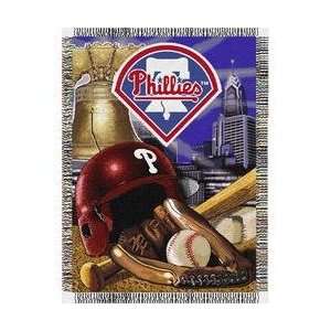 Philadelphia Phillies MLB Woven Tapestry Throw (Home Field Advantage 