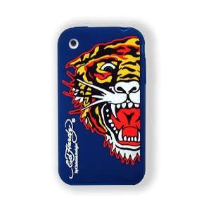  Ed Hardy Silicone Tiger Skin for iPhone 3G (Navy) Cell 