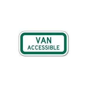  R7 8A Van Accessible Parking Sign   12x6: Home Improvement
