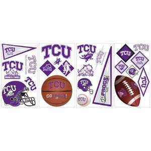  TCU Horned Frogs Peel and Stick Appliques Pack: Sports 