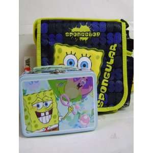  Unisex Spongebob Travel Shoulder Bag and Tin Accessory 