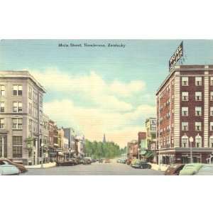   Vintage Postcard Main Street   Henderson Kentucky 
