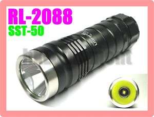 UltraFire RL 2088 SST 50 Luminus LED HID Flashlight Bk  