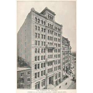  1893 Print Standard Oil Company Building New York City 