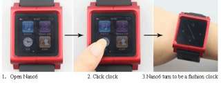 LunaTik Multi Touch watch band for iPod Nano 6 Aluminum Wrist Watch 