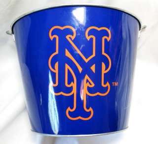 New York Mets 5 Qt. Steel Gift Ice Beer Bucket Pail  