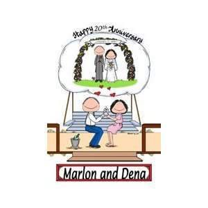  Personalized Anniversary Cartoon Gift: Home & Kitchen