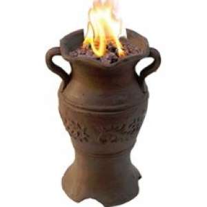 Bond 66494 Callisto Ceramic Pecan Propane Tabletop Fire Bowl  BRAND 