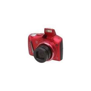  Canon PowerShot SX150 IS Red 14.1 MP 28mm Wide Angle Digital 