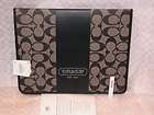 NWT COACH Black Heritage Strirpe Tablet Ipad E Reader Case Cover 