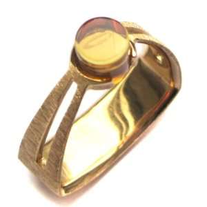   Amber 24K Gold Plated Sterling Silver Ring Ian & Valeri Co. Jewelry
