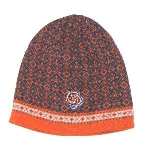   Bengals NFL Reebok Jacquard Pattern Knit Beanie Hat: Sports & Outdoors