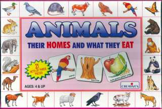 Animals, Their HOMES and What They EAT  Educational PRESCHOOL Game
