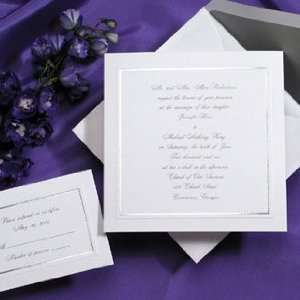  Silver Wedding Invitations R282 (QTY 100) Health 