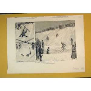  1888 Winter Recreations Finland Sport Ski Ing Snow
