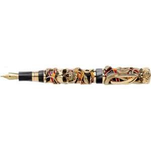  Montegrappa Chaos Limited Edition 18K Gold Fountain Pen 