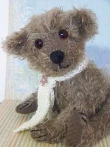   mohair. Edward wears German glass eyes and a hand knitted Alpaca tie