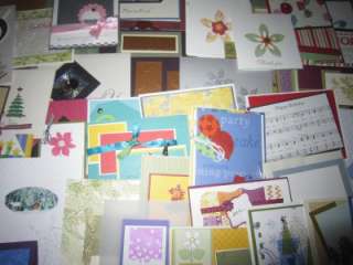 Stampin Up! HUGE LOT OVER 70 ASSORTED GREETING CARDS  