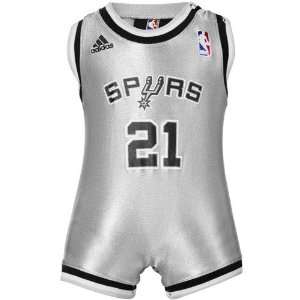  adidas San Antonio Spurs #21 Tim Duncan Infant Silver 