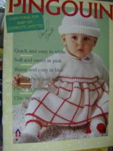 Pingouin Baby Knitting Book #79 RARE  6 Layettes  