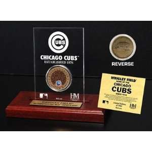  Wrigley Field Infield Dirt Coin Etched Acrylic Everything 
