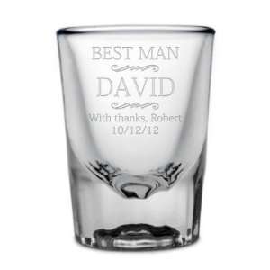  Personalized Best Man Shot Glass 