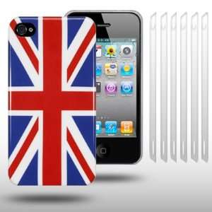  IPHONE 4 UNION JACK BACK COVER / CASE / SHELL / SKIN / GEL 