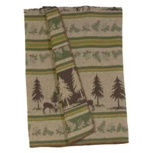  Wooded River Whitetail Woodland Throw (60x72)