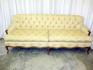   Provincial Cream 1960s Sofa Extra Nice Perfect Upholstery 