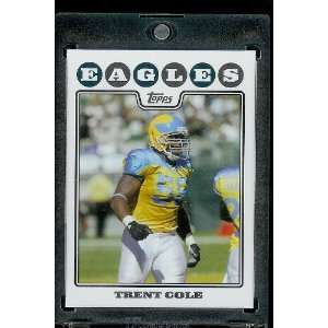 2008 Topps # 210 Trent Cole   Philadelphia Eagles   NFL Trading Cards 