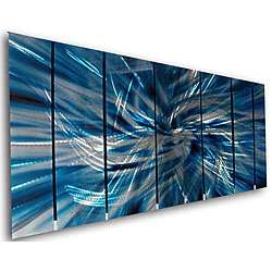 Ash Carl Highlight 7 panel Abstract Metal Wall Art  Overstock