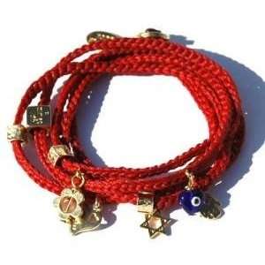    Wrap 24k Gold Plated Charms Red Bracelet for Protection: Jewelry