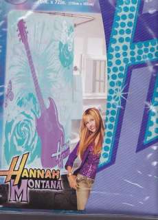 Hannah Montana GUITAR Disney Miley Cyrus Shower Curtain  