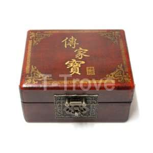  Leather Family Treasure Box Red