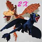   Your Dragon Toothless Night Fury Monstrous 2x Plush toy Teddy FL1