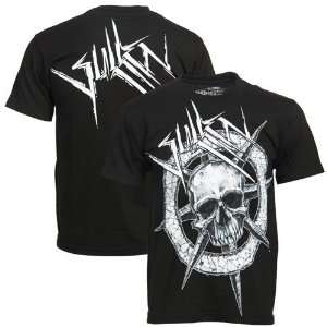 Sullen Black Compass Skull T shirt