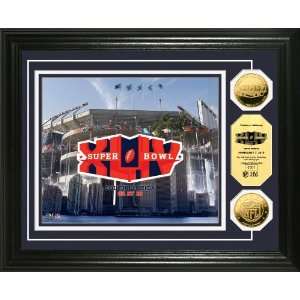  Super Bowl 44 Commemorative 24KT Gold Coin Photo Mint 