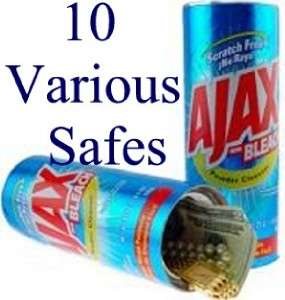 10 Various FAKE Diversion CAN SAFES Ajax Pringles Book safe Protect 