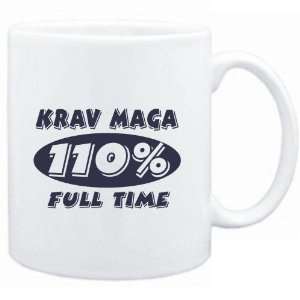  Mug White  Krav Maga 110 % FULL TIME  Sports Sports 