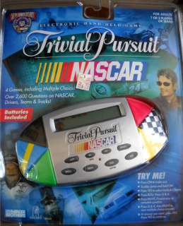 NASCAR Trivial Pursuit handheld palm electric game  